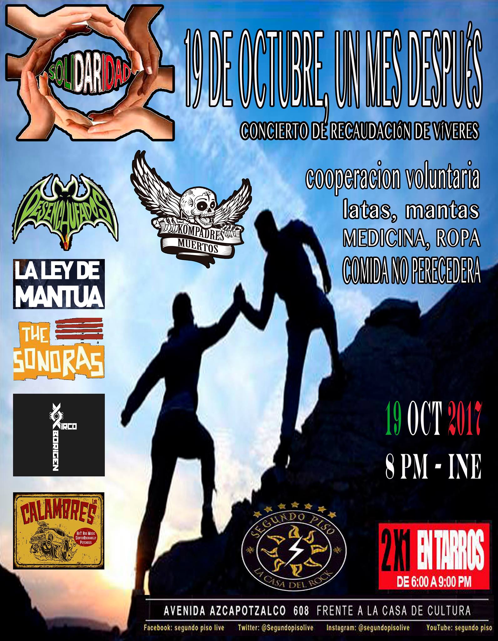 Concierto de recaudación de víveres